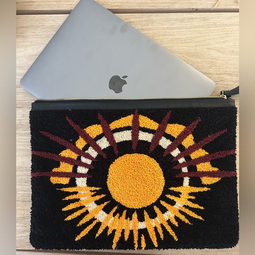 Cleobella Leather Clutch/Laptop Case